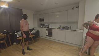 Two Dommes, One Dumb Sub – Boxing Gloves Ball Beating