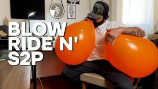Looner Blowing Balloons and Riding Hard until it pops!!
