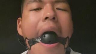 Baseball player enjoying himself