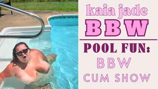 BBW: Big Girl Gets Off in the Pool – Loud Moaning & Clit Play