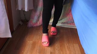 Pregnancy Edition: Hot Pink Sandals