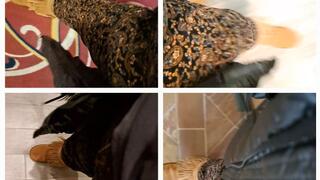 ASMR HEAVY FRICTION OF THICK THIGH ON THIGH ACTION