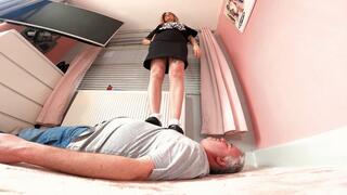 Jennifer T-Bar Shoes Trampling 2 FLOOR CAM (4K)