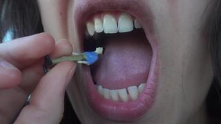 Giantess fetish Indian girl sucks like a candy in 4k