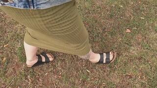 Walk with a little ball busting