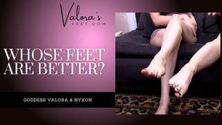 Whose Feet Are Better?