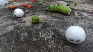 Small-footed woman wearing short boots crushing, trampling and destroying her lovers (5)