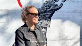 The stranger knew that it was better to offer a cock to a student instead of a latte