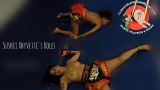 Double Tai Boxing POV Beat Down With Sushii Xhyvette & Aria Nicole - 4K