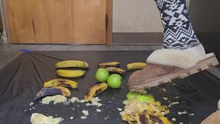 Slipper crushing food