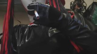 Smoking latex slut