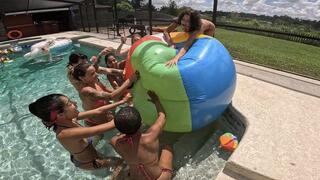 Mass Inflatable Pop with Nathalia, Aria, Mia, Tyler, Misty, Nene and Misty 1080p