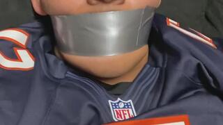 Football player enjoying himself