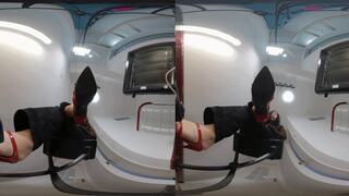 3DVR180 YUANYUAN red high heels POV trampling