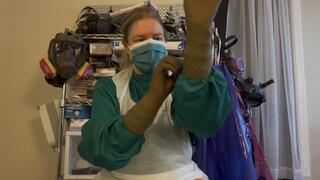 Double Glove Fetish Nurse