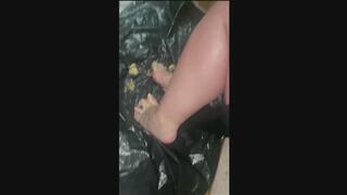 Fruit On Feet, Episode 1: Smashed Banana & Blueberries - Starring Pretty Pedi Princess