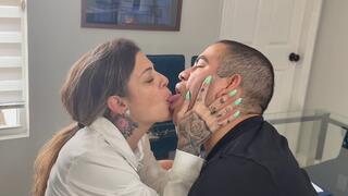Kinky Tongue Tutor Summer Raez Makes Latino Brat Suck Her Tongue | Tongue Sucking Fetish | Licking | Teacher Tongue Suck