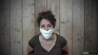 Julia Green - Microfoam Tape Gagged FULL 2 Gag Video MP4 HD