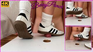 Dirty Samba Full Weight Cock Crush - Cock Trampling - Massive Cum - Shoejob - Ball Crush - Foot Fetish - 4K