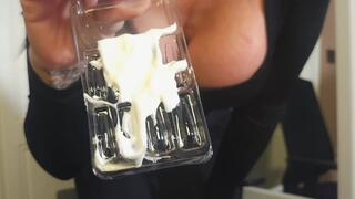 Charlie Monaco in: Cum eating Crossdresser Eating Alpha Cum Crossdressing and made to do humiliating tasks for her pleasure!