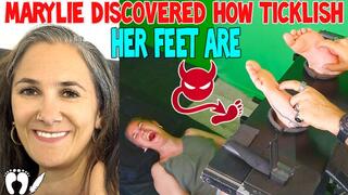 MARYLIE DISCOVERED HOW TICKLISH HER FEET ARE - FULL HD MP4