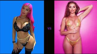 School-Uniform Bra and Panties Match (Strip-Wrestling Match) w, Loser gets strapped in a Nappy (diaper)!! ~ Jezebel Jones vs Tammy Pink | (July 2025)