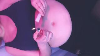 Filling my belly button with hot candle wax