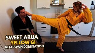 Sweet Aura yellow gi beatdown domination