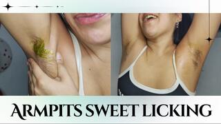 Hairy -sweet- armpits licking