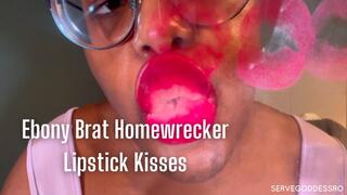 Ebony Brat Homewrecker Lipstick Kisses - Royal Ro plexiglass kisses hd mp4 1080p