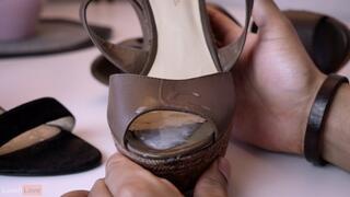 Perv Series Episode 2 - Secret Cum Loader Drops His Spunk in Loren's Work Wedges Leaving A Gooey Cum Sludge Remain