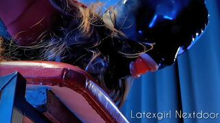 BOUND LITTLE LATEX SLUT ch2: Plugged & Gagged Latexgirl Fucked in Tight Bondage 720p_