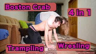 Boston Crab, Trampling & Wrestling on the Bed – Total Domination