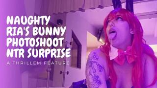 Naughty Ria's Bunny Photoshoot NTR Surprise