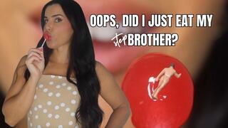 Oops, did I just eat my stepbro? | Unaware giantess vore - OnlyVanessa