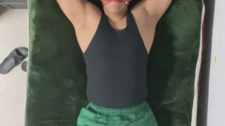 Little Mac Ted up spread eagle