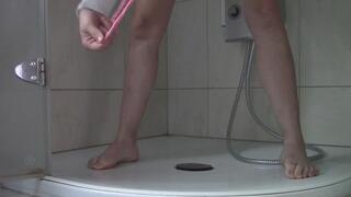 Soaking My Orange Thong in the Shower