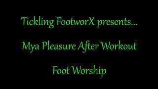 Mya Pleasure After Workout Foot Worship