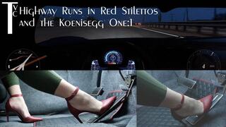 Highway Runs in Red Stilettos and the Koenisegg One:1 (mp4 1080p)