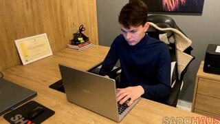 Interview Gone Wrong: Cute Boy Double Fucked In Mouth And Ass