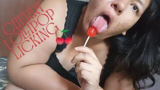 Cherry Lollipop Licking