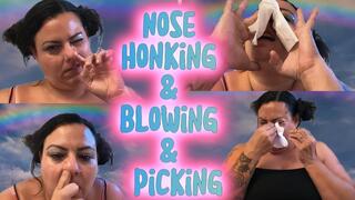 Nasal Taboo - Nose Honking, Blowing & Picking! Malory's Blows Nose HARD - Dry Blows, Deep Nose Picking - Candid ASMR Honking, Picking & Tissue Play