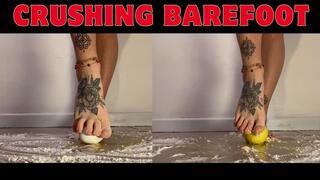 CRUSHING FOOD BAREFOOT