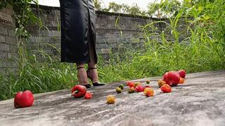 Two ladies in stiletto heels crushing and trampling everything in their path (2)