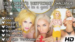 Bimbo Schoolgirl Bully Throat Fucked By Step-Daddy