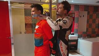 Tonny Biker captured your biker friend in a motel room! (1080p) Gay Bondage - Gay Domination - Handcuffs - Biker Gear - Leather - Biker Fetish - Helmet -Boots - BDSM