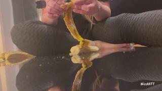 Crushing Banana’s Under My Sexy Feet