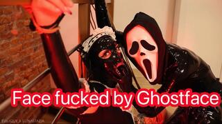 Latex maid facefucked by Ghostface
