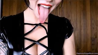 * 854x480p * Addictive Mesmerizing Tongue Tease Mistress -Mp4
