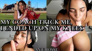 MY COACH TRICK ME, I ENDED UP ON MY KNEES